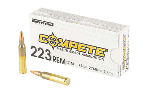 Ammunition Ammo Inc Compete 223Rem AMMO INC 223REM 75GR OTM 20/200 • Model: Compete